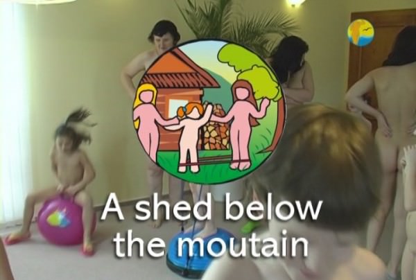 A Shed below the mountain - new family nudism video [720×480 | 01:03:07 | 1.6 GB]